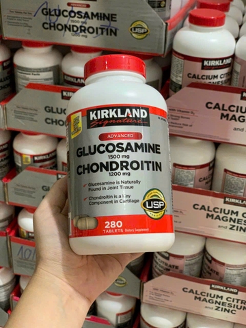 Viên uống bổ khớp Kirkland Signature Glucosamine 1500mg & Chondroitin 1200mg 220 viên