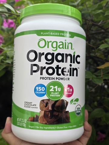 920g Orgain Protein organic - Sữa hữu cơ thực vật SuperFood Protein powder vị Socola