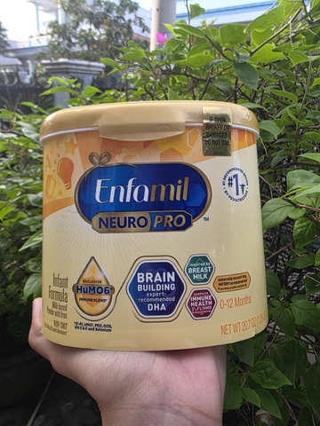 SỮA ENFAMIL NEUROPRO INFANT FORMULA MỸ 587GR HỘP NHỰA CHO BÉ 0-12 THÁNG HÀNG XÁCH TAY MỸ