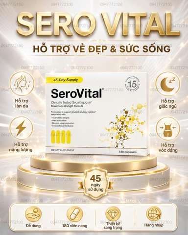 SeroVital 180 Capsules – Hộp 45 ngày hàng MỸ