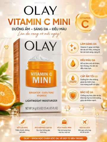 [CHÍNH HÃNG MỸ] Kem Dưỡng Sáng Da Olay Vitamin C Mini – Nhỏ Gọn, Tiện Lợi & Hiệu Quả