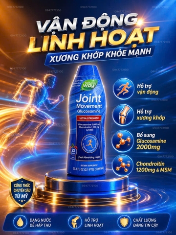 [CHÍNH HÃNG MỸ] Nước Uống Bổ Khớp Nature's Way Joint Movement Glucosamine Ultra Strength