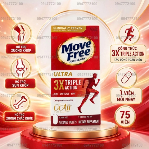 Viên Uống Bổ Khớp Move Free Ultra Triple Action – Hộp 75 Viên