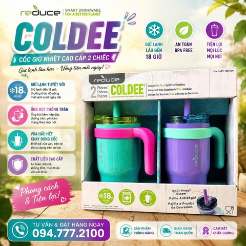 Set 2 Ly giữ nhiệt REDUCE COLDEE TUMBLER