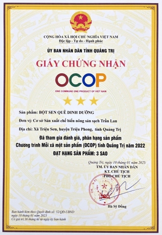 BỘT HẠT SEN DINH DƯỠNG TRẦN LAN - OCOP Store