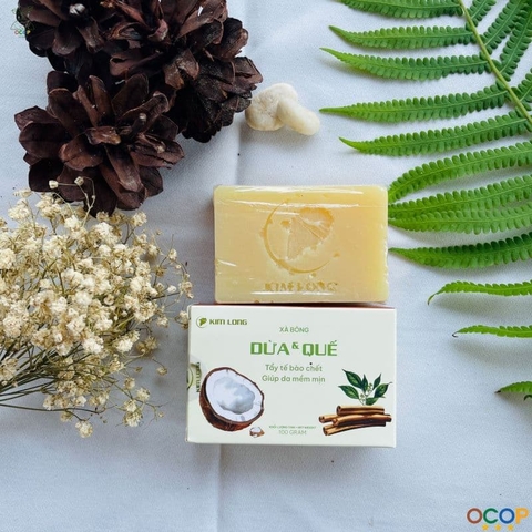XÀ BÔNG DỪA KIM LONG -  LÀNH TÍNH TỪ THIÊN NHIÊN, AN TOÀN VỚI DA