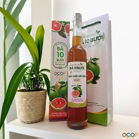 NƯỚC BƯỞI LÊN MEN 500ml - BÀ 10 BƯỞI