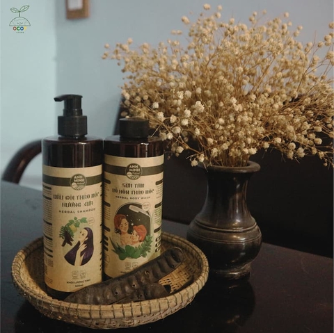 COMBO SỮA TẮM VÀ DẦU GỘI THẢO MỘC 500ml