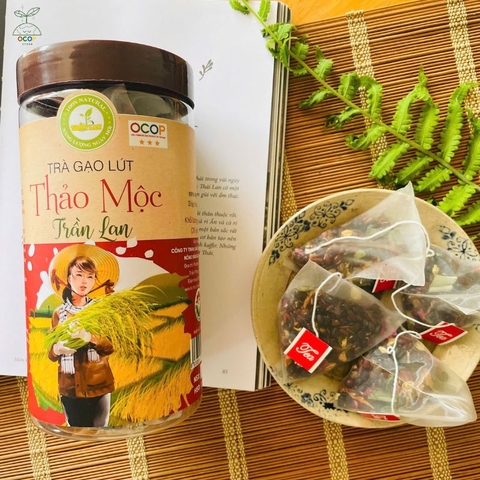TRÀ GẠO LỨT THẢO MỘC TRẦN LAN 500GR