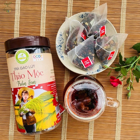 TRÀ GẠO LỨT THẢO MỘC TRẦN LAN 500GR