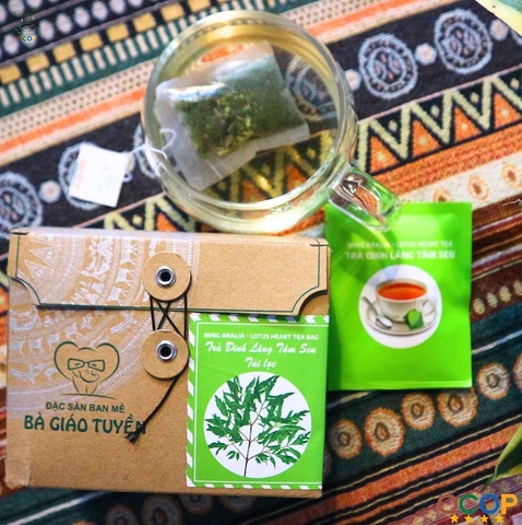 TRÀ ĐINH LĂNG TÂM SEN TÚI LỌC 25 TÚI - 50gram