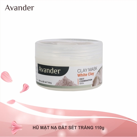 Mặt nạ đất sét Trắng Avander 110g