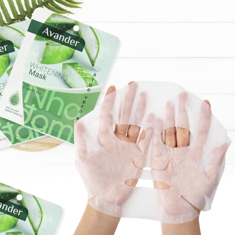 Mặt nạ giấy dưỡng trắng da Nha đam Avander 25g