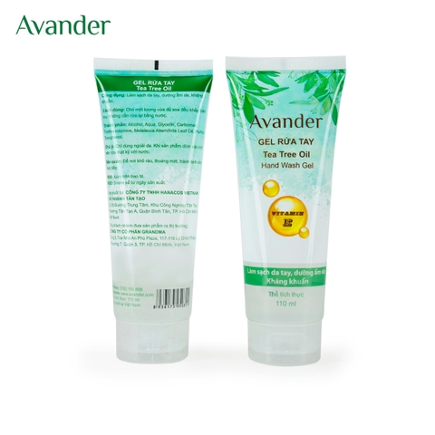Gel rửa tay Tea Tree Oil Avander 110ml