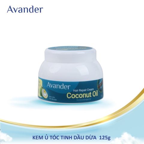 Kem ủ tóc Tinh dầu dừa Avander 125g