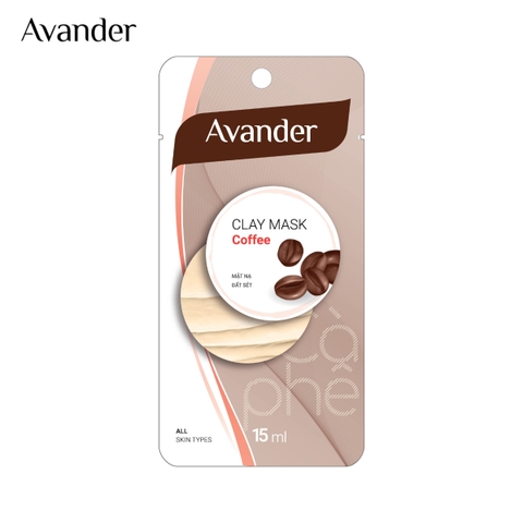 Mặt nạ đất sét Cà phê Avander 15ml