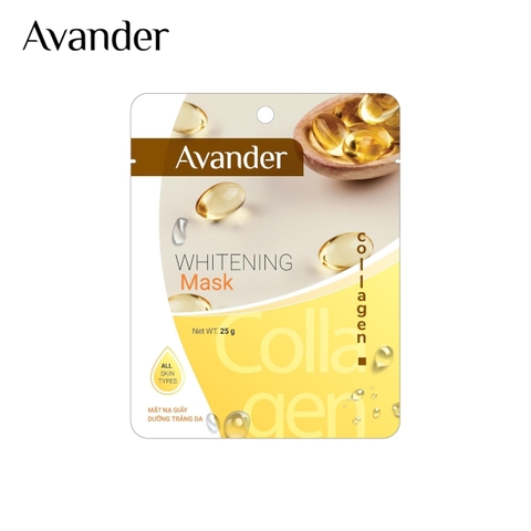 Mặt nạ giấy dưỡng trắng da Collagen Avander 25g