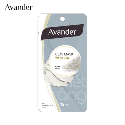 Mặt nạ đất sét Trắng Avander 15ml