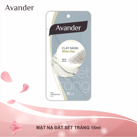 Mặt nạ đất sét Trắng Avander 15ml