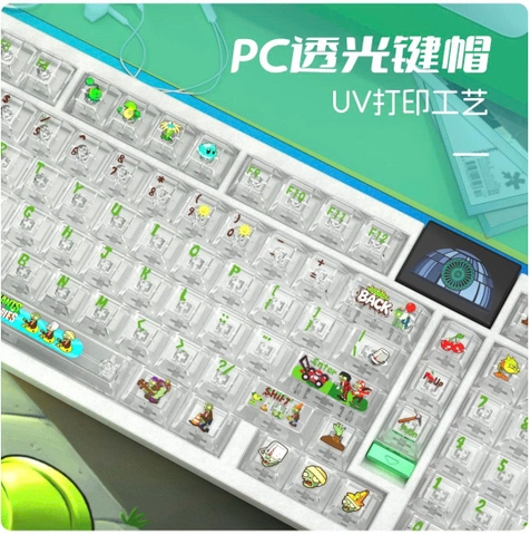 [Keycap Đẹp] Bộ Keycap bàn phím Plant & Zombie | CHERRY | Plant & Zombie | Trong suốt