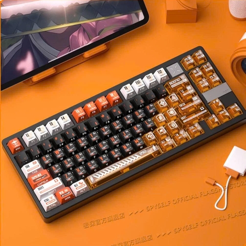 [Keycap Đẹp] Bộ Keycap bàn phím Cam trong suốt | CHERRY | Orange