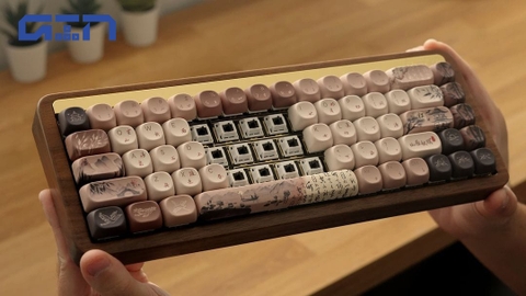 (Hàng sẵn) Bàn phím cơ gỗ AKKO MU01 (Hotswap,RGB / Multi-Modes)