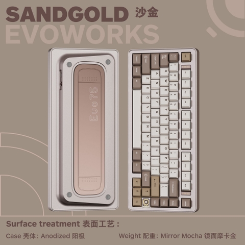 [HÀNG SẴN] Bàn Phím Cơ Custom EVO75 Keyboard | 3 Modes | Nhôm | Led RGB