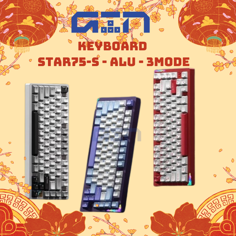 [Hỏa Tốc] Bàn phím cơ Stars75s (RGB / Hotswap / Alu / 3mode)