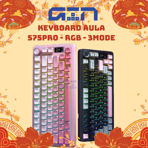 Bàn phím cơ AULA S75 Pro | 3mode | Hotswap | Led RGB