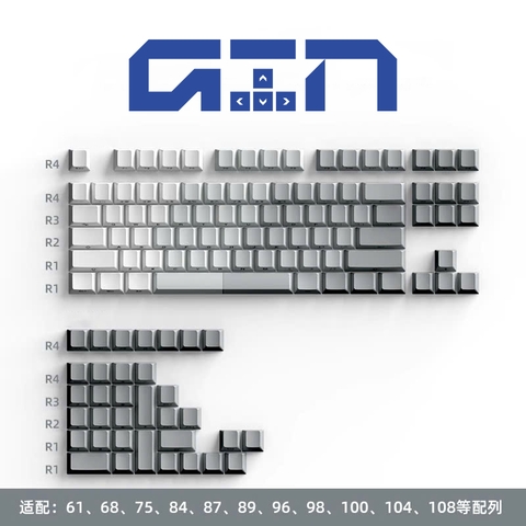 Bộ Keycap bàn phím XUYÊN LED CẠNH / 121 Nút / Pbt / Cherry Profile