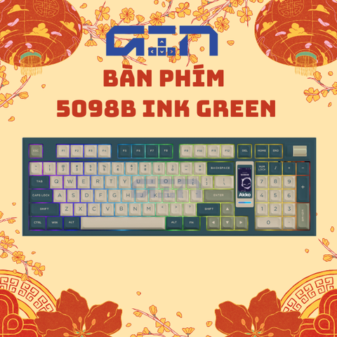 Bàn phím cơ AKKO 5098B Ink Green (RGB / Hotswap / Akko V3 Piano Pro)