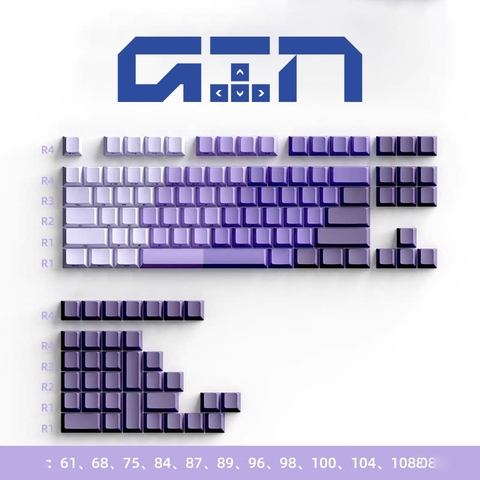 Bộ Keycap bàn phím XUYÊN LED CẠNH / 121 Nút / Pbt / Cherry Profile