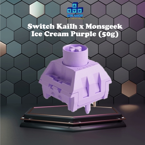 Công tắc Switch bàn phím cơ Switch Ice Cream Purple - Kailh x Monsgeek  (Linear switch)