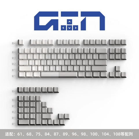 Bộ Keycap bàn phím XUYÊN LED CẠNH / 121 Nút / Pbt / Cherry Profile