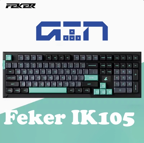 Bàn phím cơ không dây FEKER IK105 / 3 Mode / Gasketmount / Led RGB / Hotswap