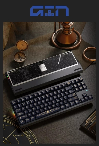 Bàn phím cơ Crush80 / Nhôm CNC / Led RGB / Hotswap / PIN 7000mah