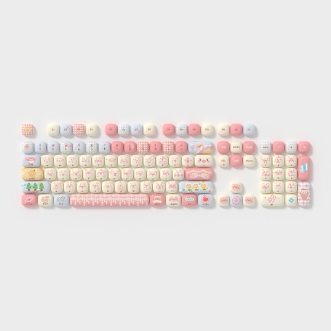 Bộ AKKO Keycap set – Piggy Party Cute (PBT Dye-subbed / MOG profile / 139 nút)