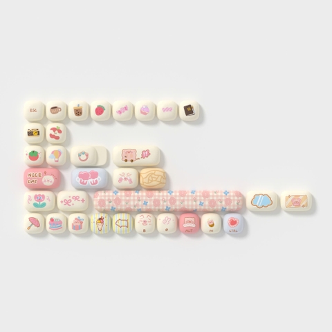 Bộ AKKO Keycap set – Piggy Party Cute (PBT Dye-subbed / MOG profile / 139 nút)