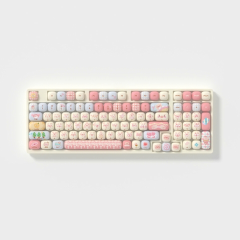 Bộ AKKO Keycap set – Piggy Party Cute (PBT Dye-subbed / MOG profile / 139 nút)