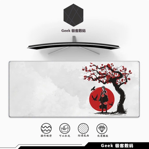 Miếng lót chuột Geek, bàn di chuột, pad chuột cỡ lớn Desk Mat 900x400 độ dày 4mm (Naruto)