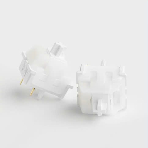 [SWITCH GIÁ RẺ] Công tắc Switch bàn phím cơ KTT Baby White | Linear | 43g | Trắng xuyên led tốt
