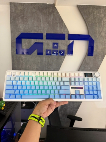 [Màn Led] Bàn phím cơ AULA F108 Pro | 3mode | Hotswap | Led RGB | Màn Hình TFT