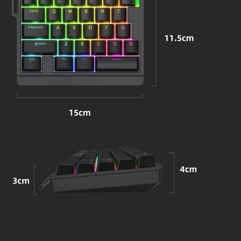 [HÀNG SẴN] Bàn Phím Cơ Gaming Rút Gọn Một Tay Rapid Trigger Zouya HE30 | 8K Hz | Chuyên game