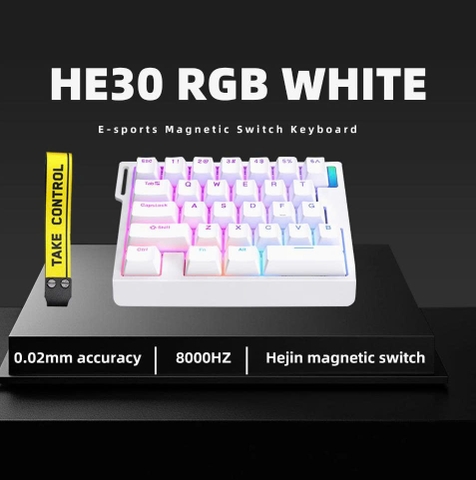 [HÀNG SẴN] Bàn Phím Cơ Gaming Rút Gọn Một Tay Rapid Trigger Zouya HE30 | 8K Hz | Chuyên game