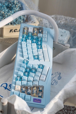 [Keycap Đẹp] Bộ Keycap bàn phím Mèo | PBT | Xuyên Led PC