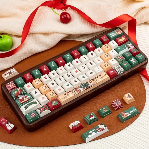 [Keycap Đẹp] Bộ Keycap bàn phím Christmas | PBT | Dày dặn