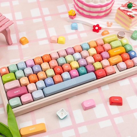 [Keycap Đẹp] Bộ Keycap bàn phím Gummy Bear | MOA | CUTE