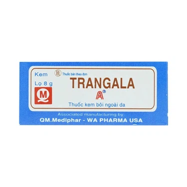 Kem bôi da Trangala A QM. Mediphar điều trị chàm, vết côn trùng cắn, viêm da tiếp xúc (8g)