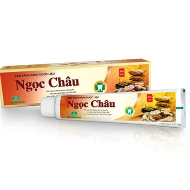Kem đánh răng dược liệu Ngọc Châu bảo vệ lợi, chắc răng, làm bền thành mạch, chống tụt lợi, chảy máu chân răng (125g)