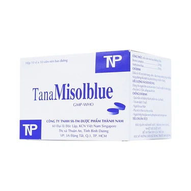 Thuốc TanaMisolblue Thành Nam điều trị hỗ trợ viêm, đau trong nhiễm trùng đường tiểu (10 vỉ x 10 viên)